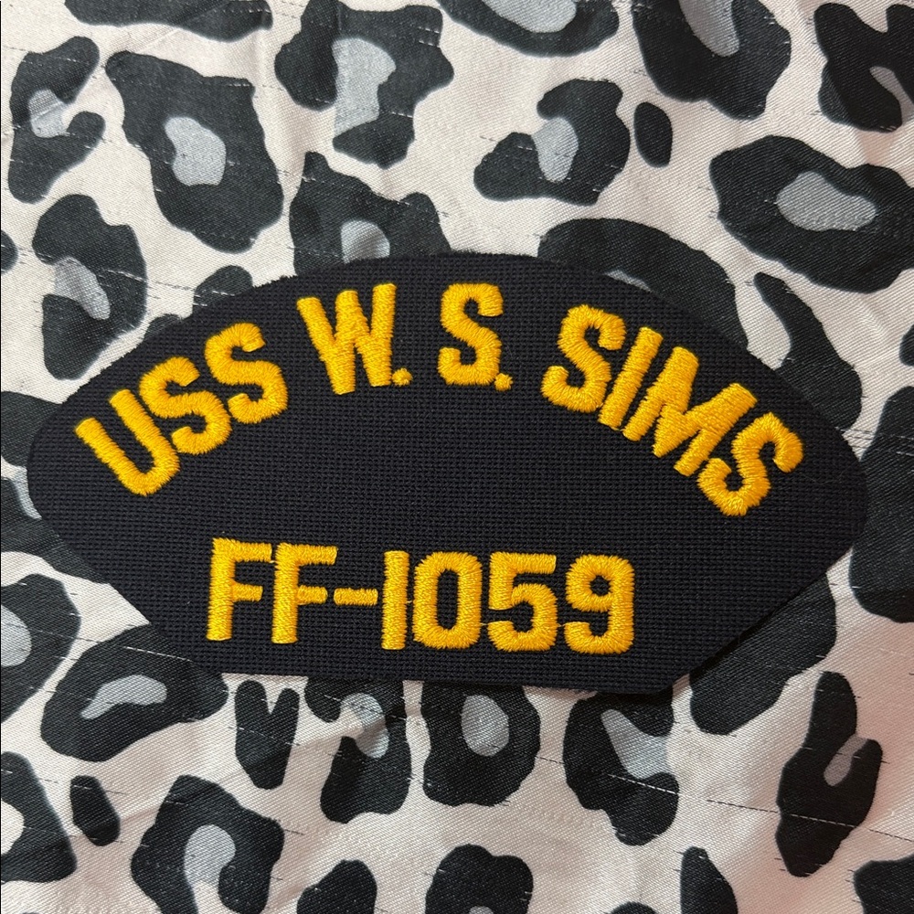 USS W. S. Sims FF-1059 embroidered naval Patch